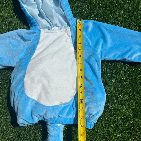 Baby Shark Halloween Costume Pullover Top 12-18M (Months) Hyde & EEK! Plush Blue - Picture 10 of 13
